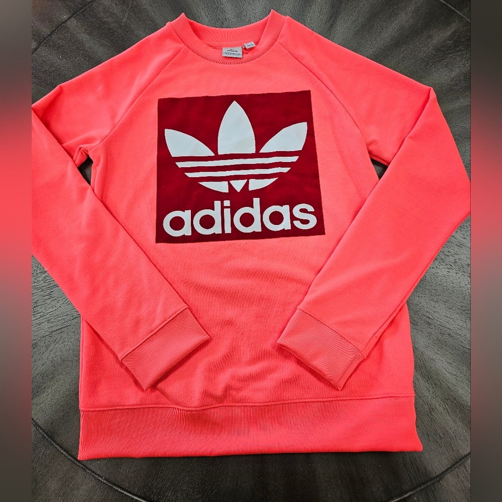 Adidas Womens Adicolor Trefoil Crew Sweatshirt